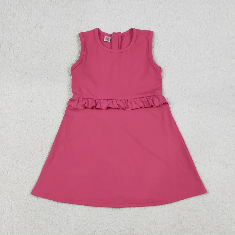 Toddle girls hot pink color yoga dress