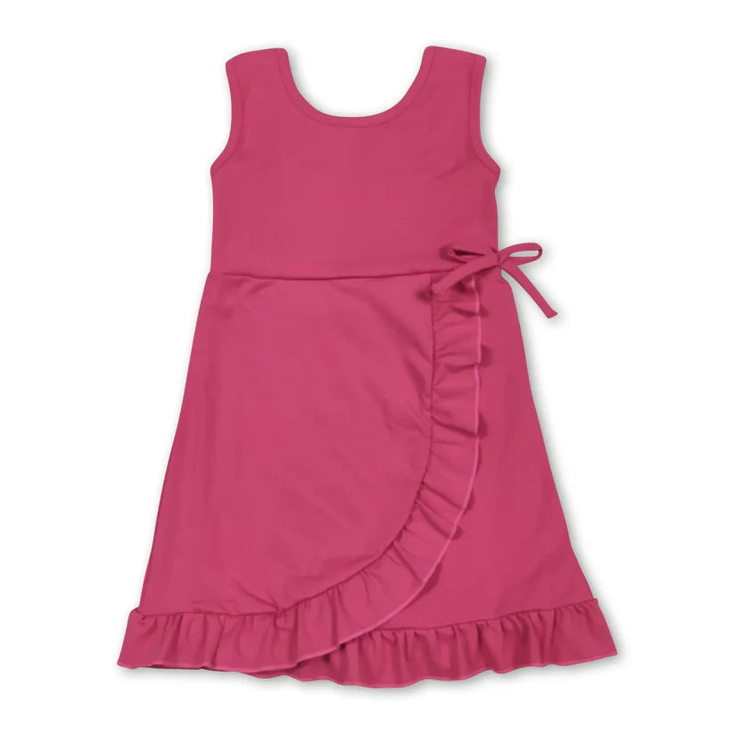 Yellow color baby girls yoga dress