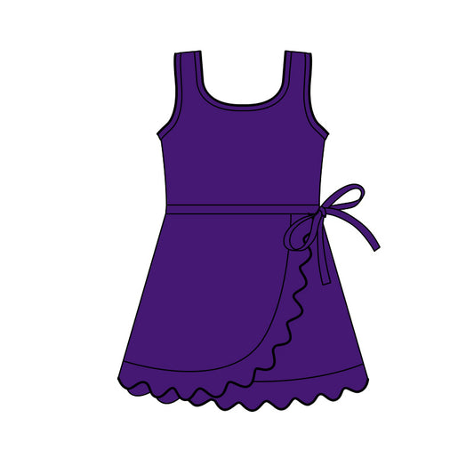 Toddle girls purple design yoga dress preorder