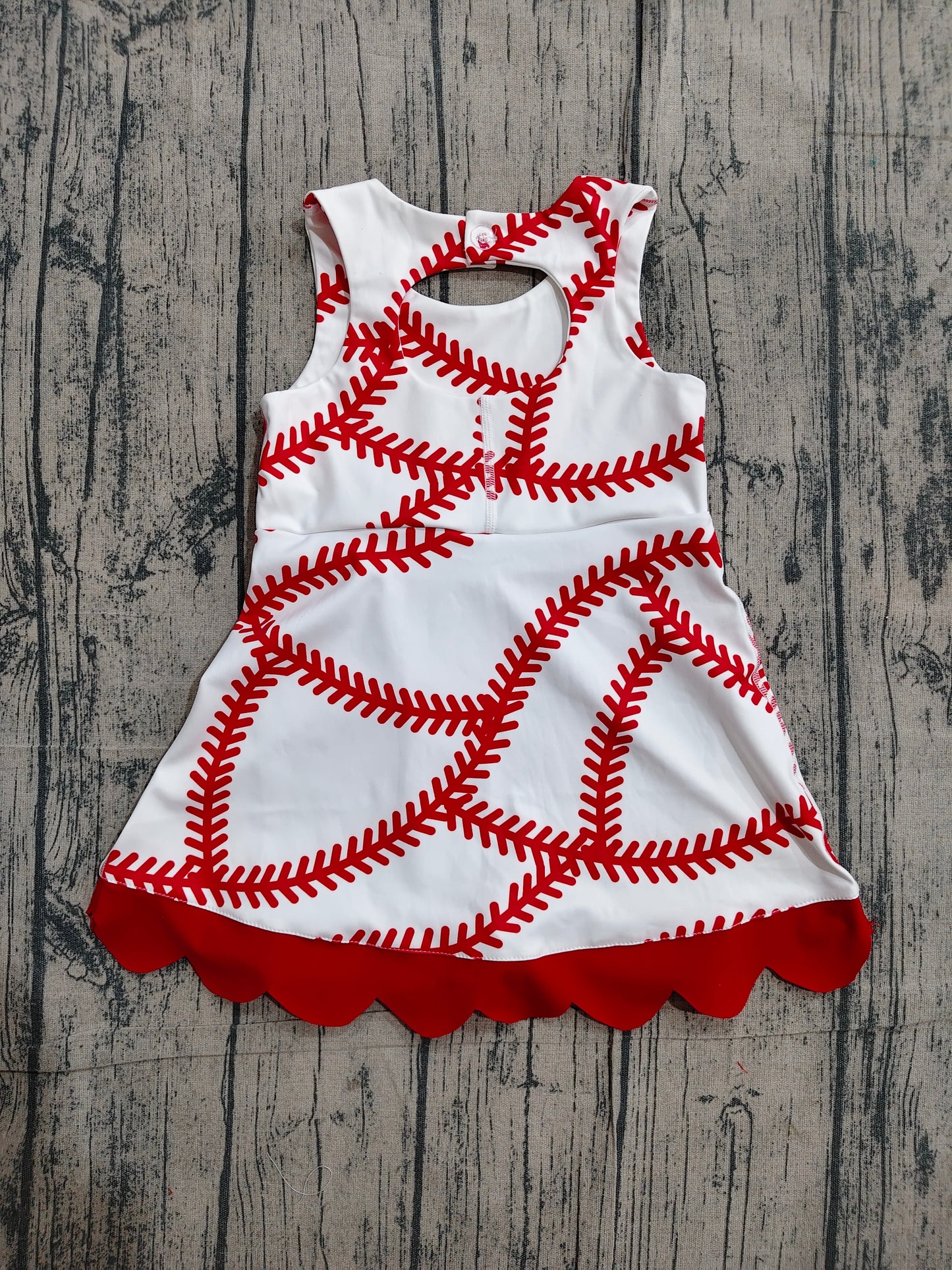 Baseball design girls summer yoga dress preorder