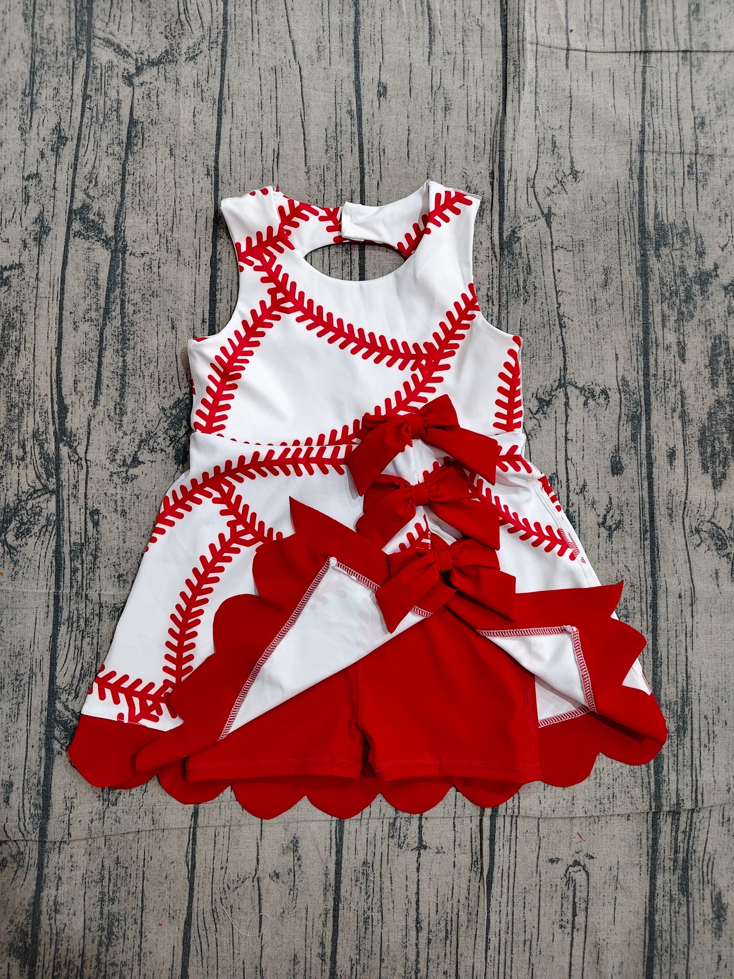 Baseball design girls summer yoga dress preorder