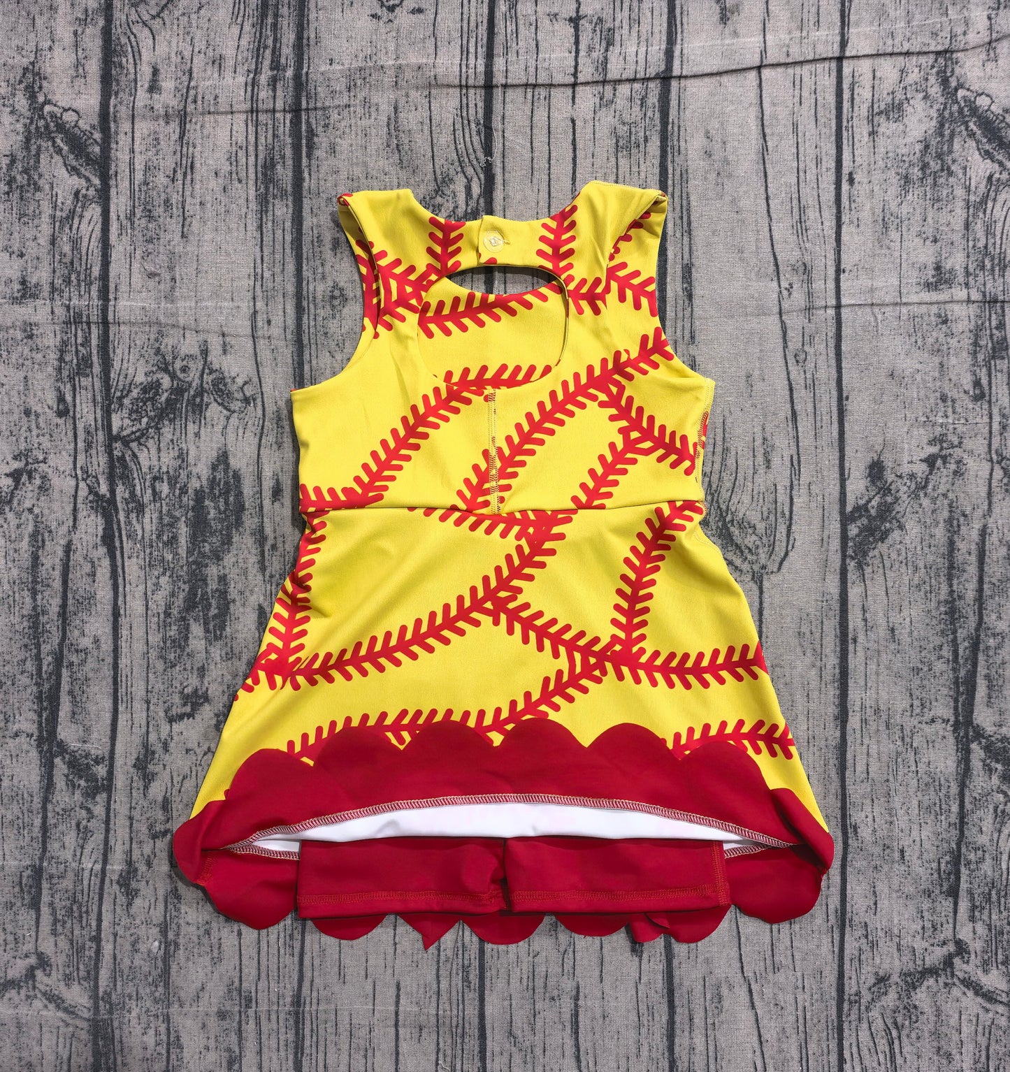 Softball design girls summer yoga dress preorder