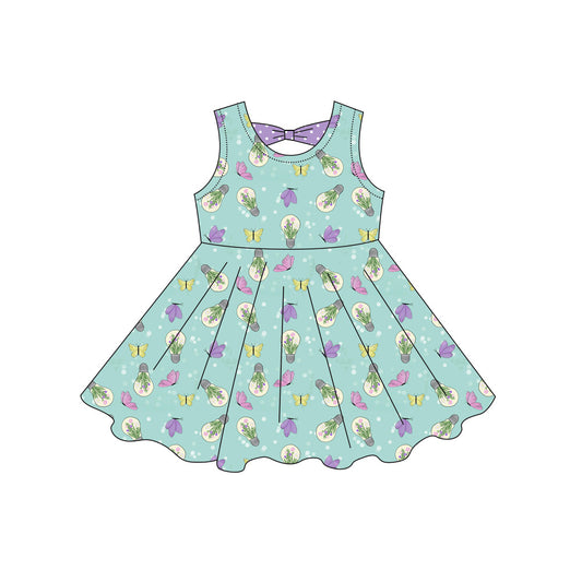 Butterfly print girls summer dress preorder