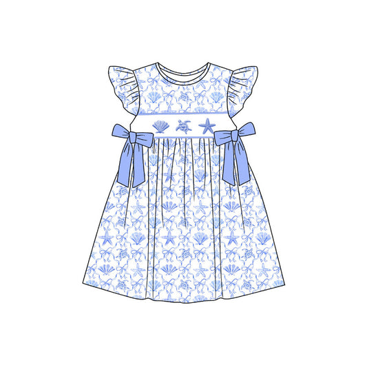 Turtle print girls summer dress preorder