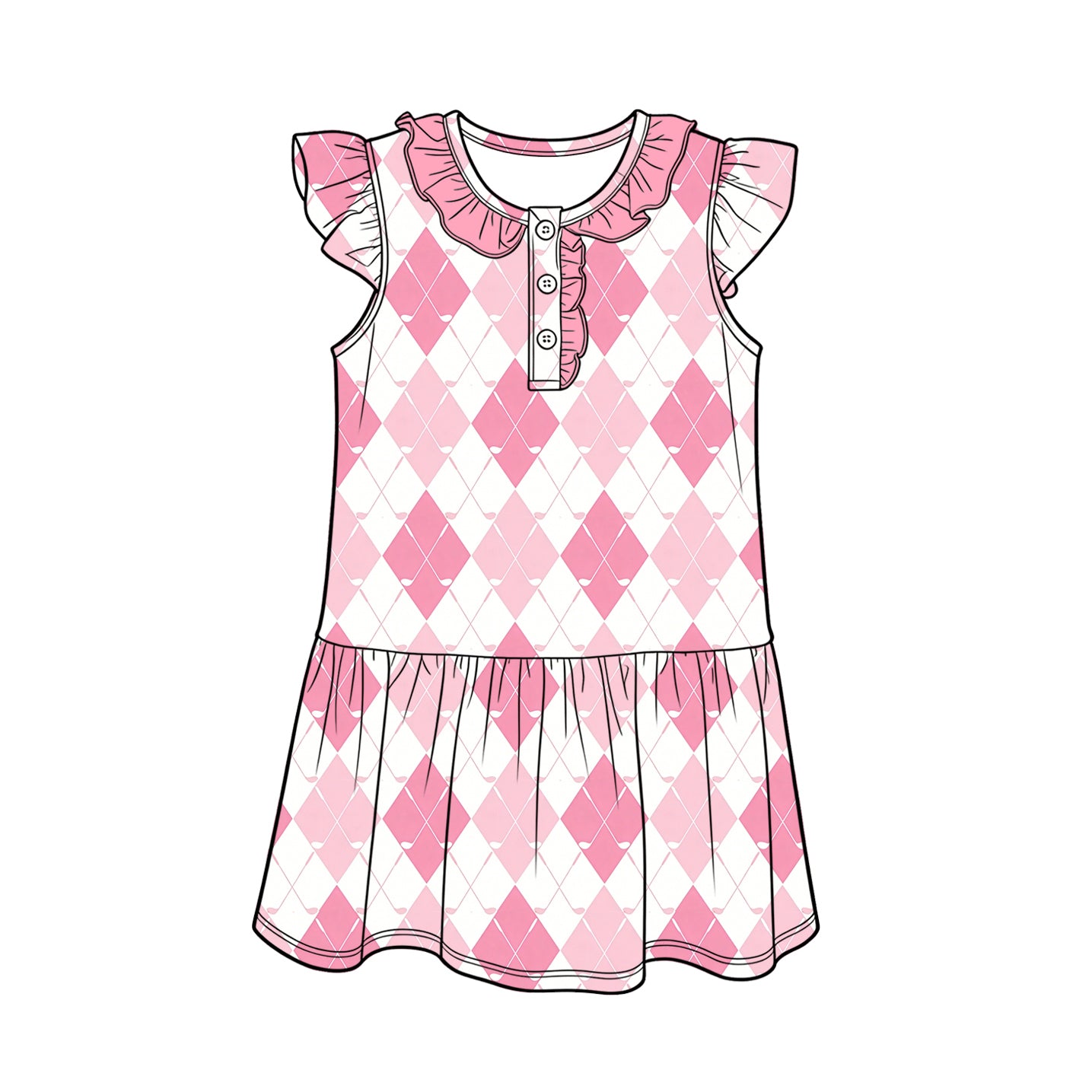 Golf design girls summer dress preorder