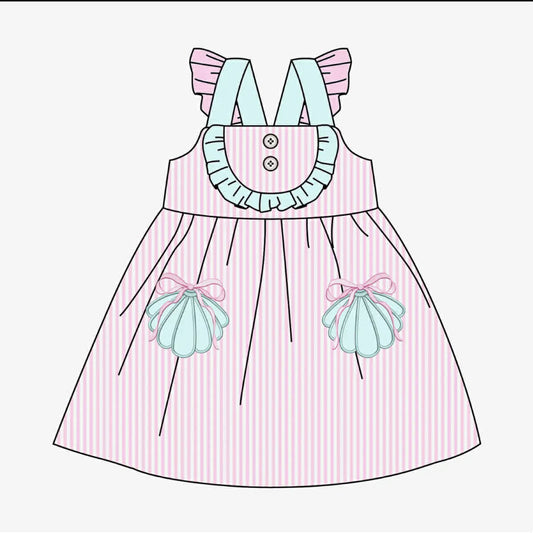 Toddle girls scallop design summer dress preorder