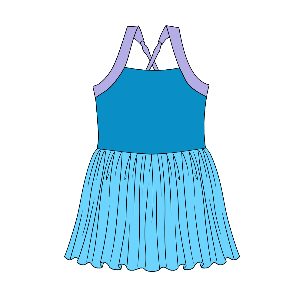 Princess print girls summer yoga dress preorder