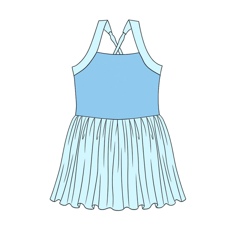 Princess print girls summer yoga dress preorder
