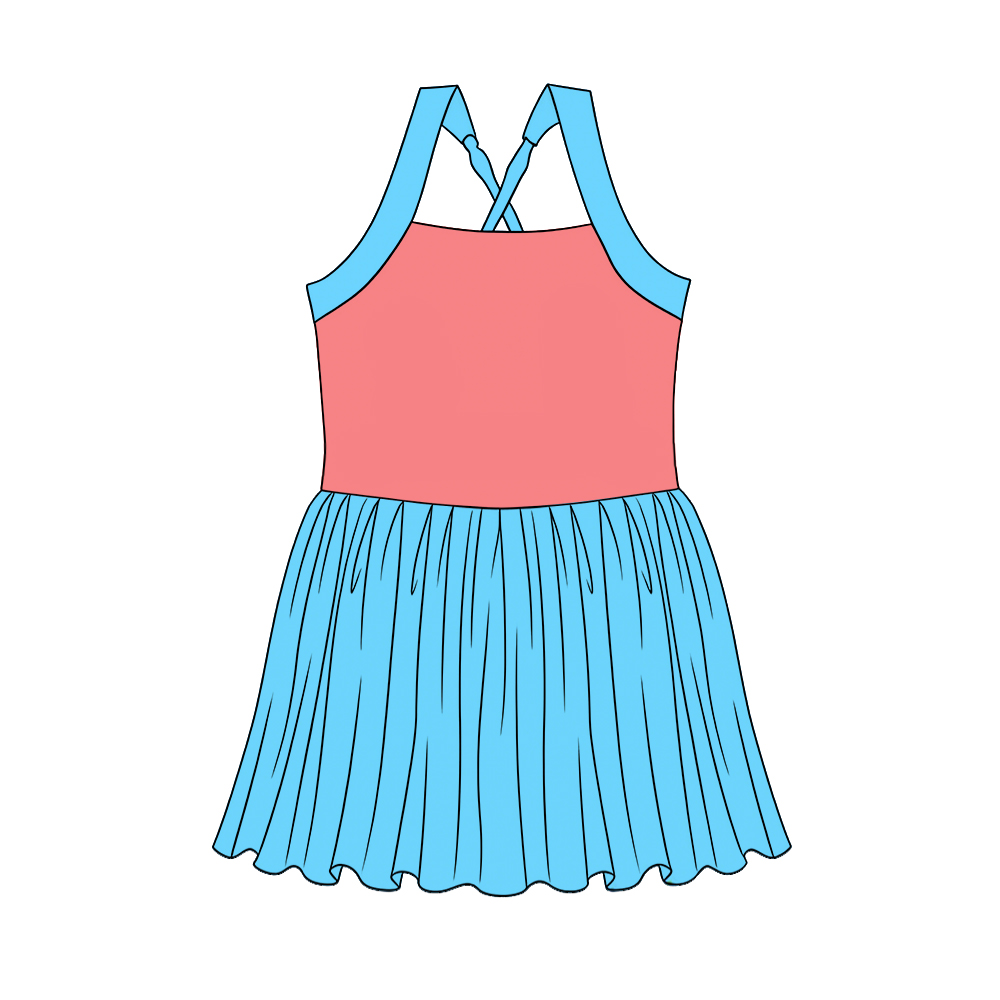 Princess print girls summer yoga dress preorder