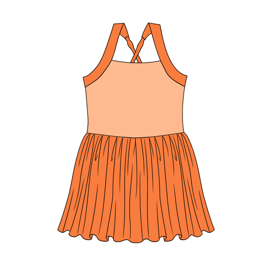 Princess print girls summer yoga dress preorder