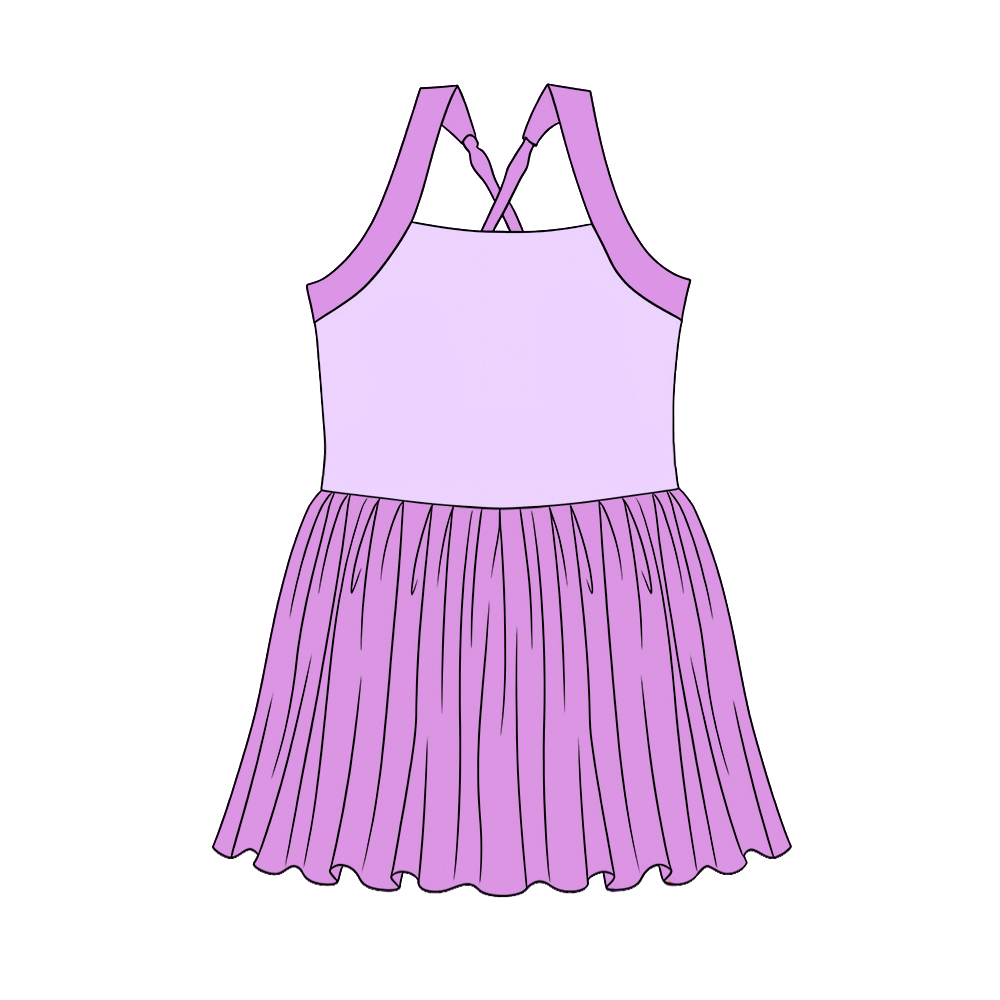 Princess print girls summer yoga dress preorder