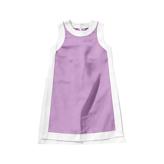 Lavender color girls summer yoga dress preorder