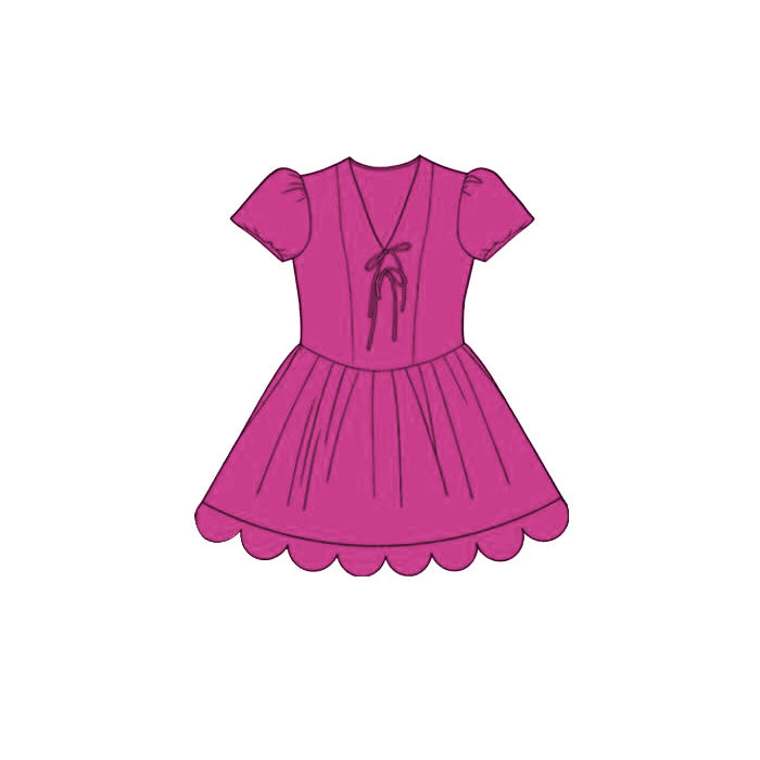 Mauve color girls summer dress preorder
