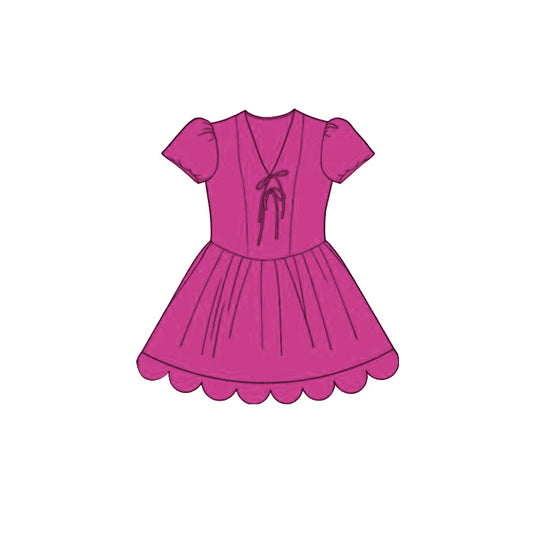 Mauve color girls summer dress preorder