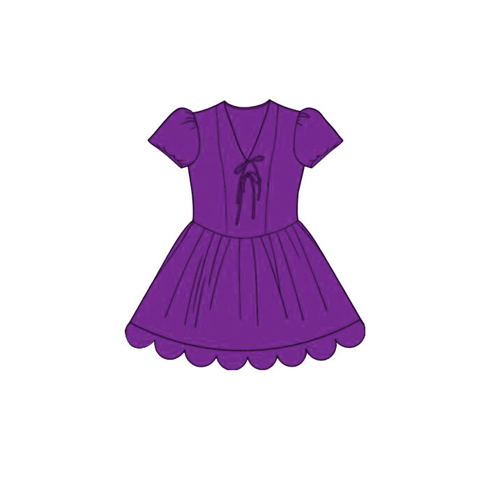Lavender color girls summer dress preorder