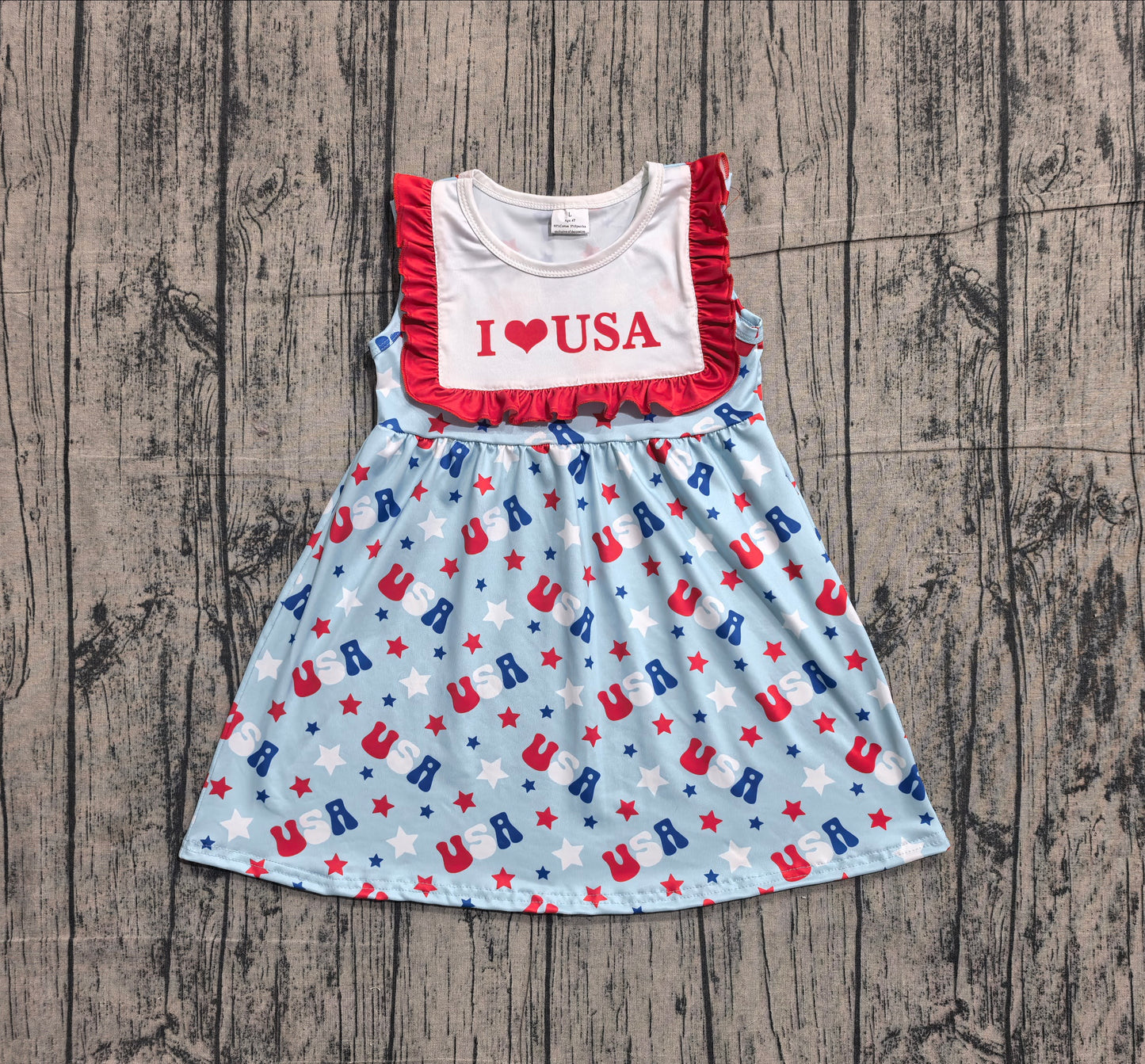 I love USA July 4th girls summer dress preorder