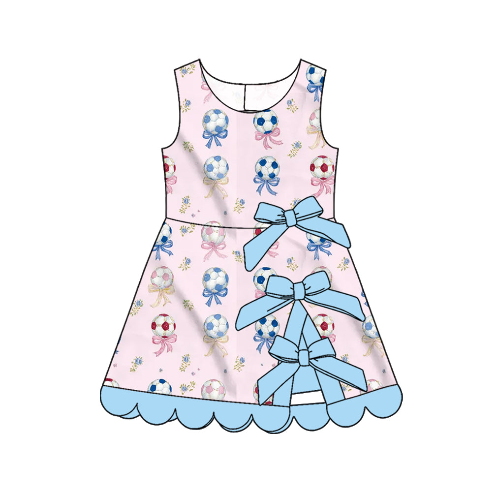 Soccer print girls summer yoga dress preorder