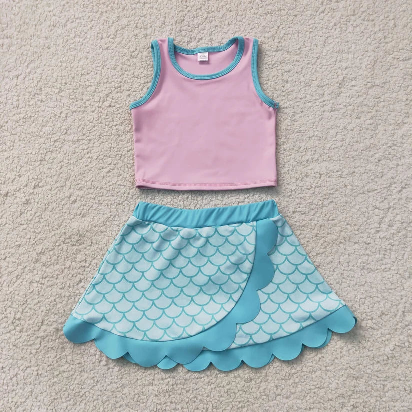 Baby girls mermaid cartoon dress
