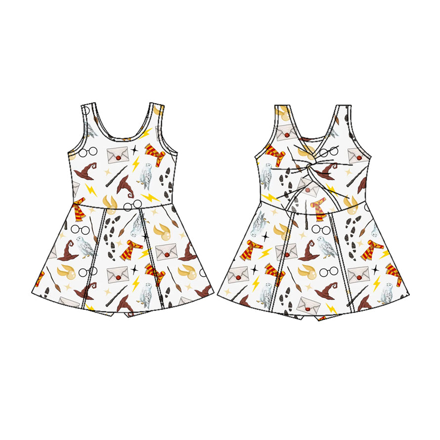 Magic print girls summer yoga dress preorder