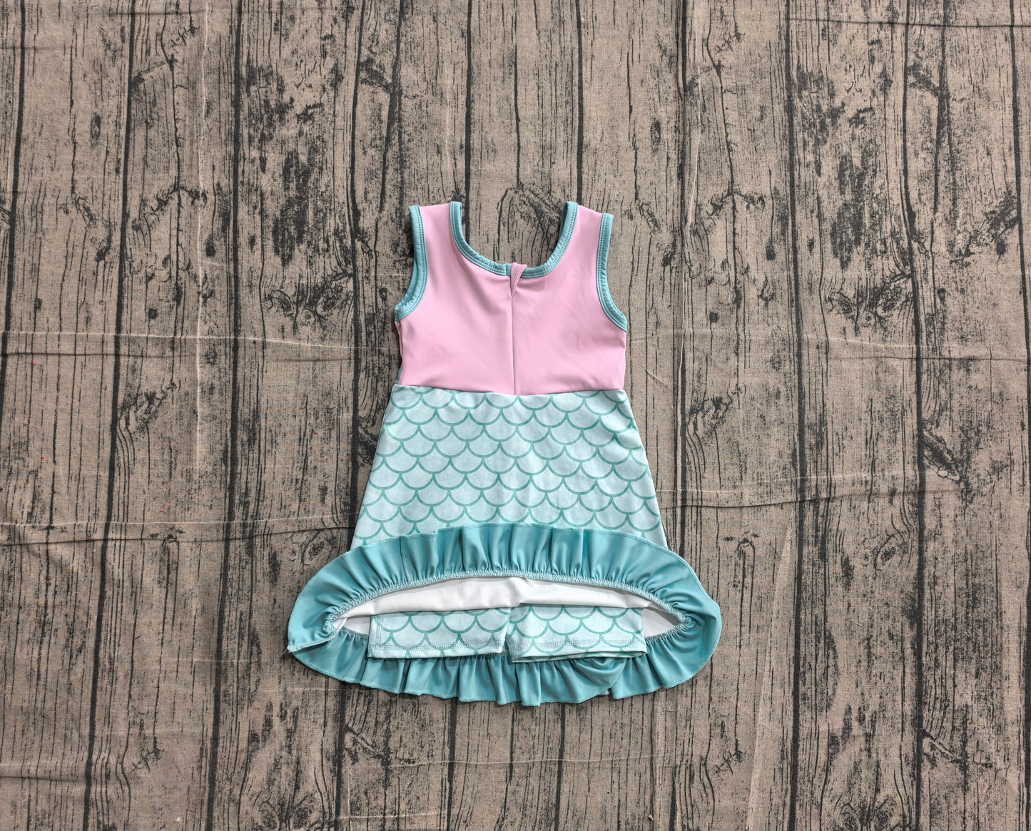 Mermaid color girls summer yoga dress preorder