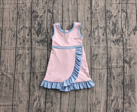 Pink blue color girls summer yoga dress preorder