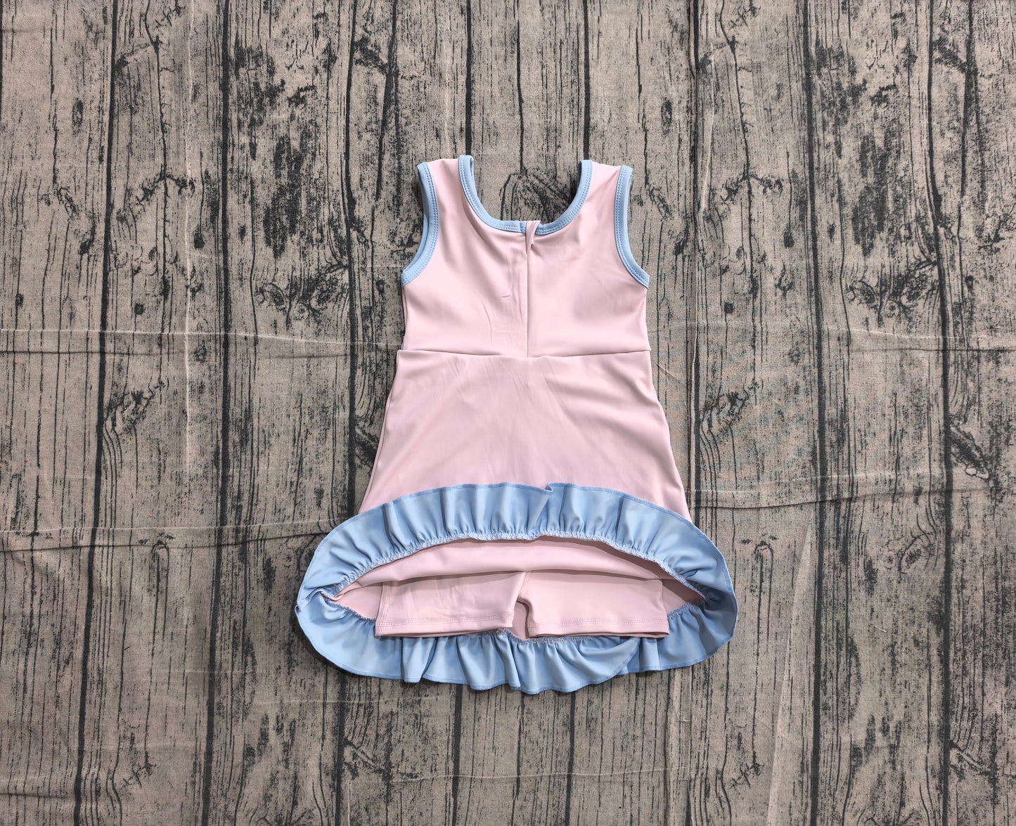 Pink blue color girls summer yoga dress preorder