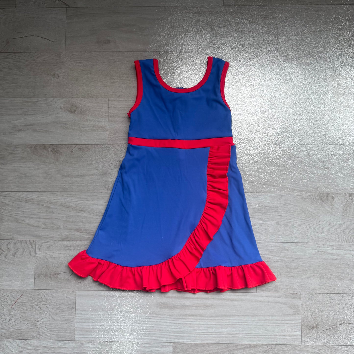 Navy red color girls summer yoga dress preorder