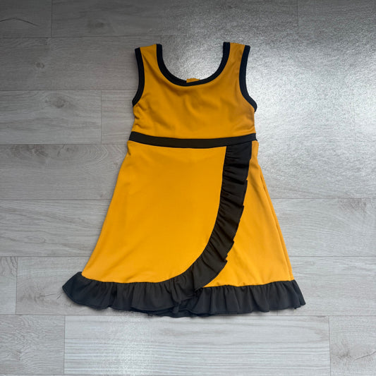 Gold black color girls summer yoga dress preorder