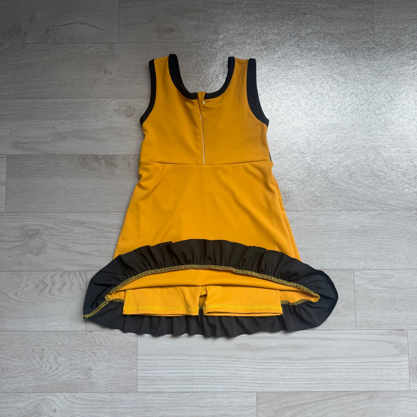 Gold black color girls summer yoga dress preorder
