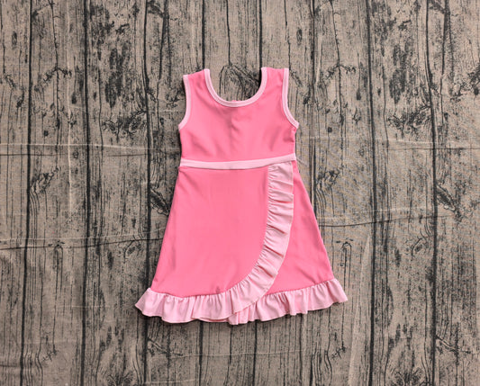 Pink color girls summer yoga dress preorder
