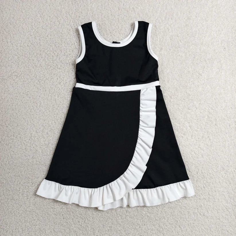 Mermaid color girls summer yoga dress