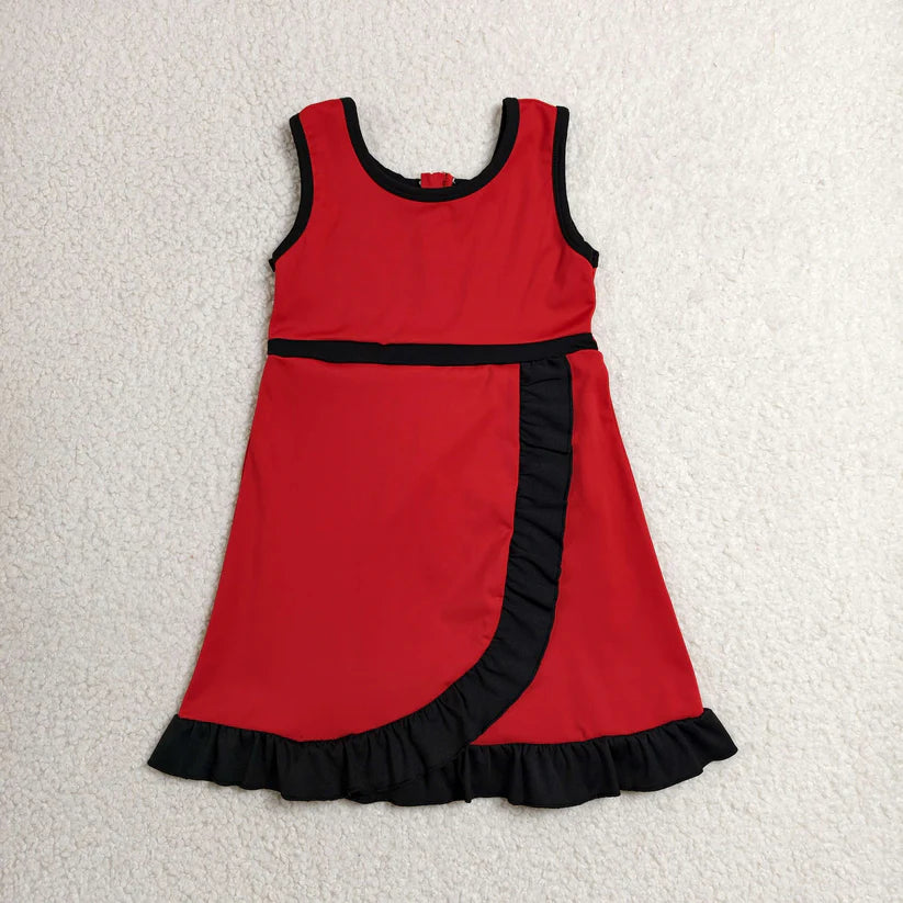 Mermaid color girls summer yoga dress