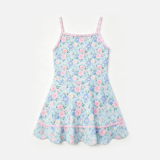 Pink floral girls summer dress preorder