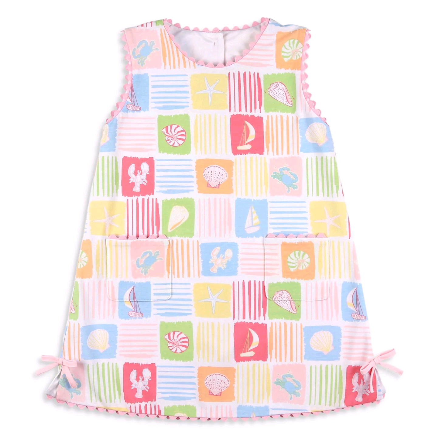 Sea animals print girls summer dress preorder