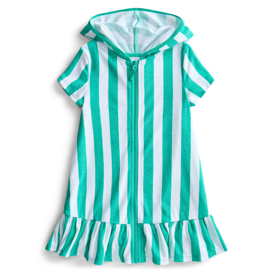 Green color girls summer yoga zip dress preorder