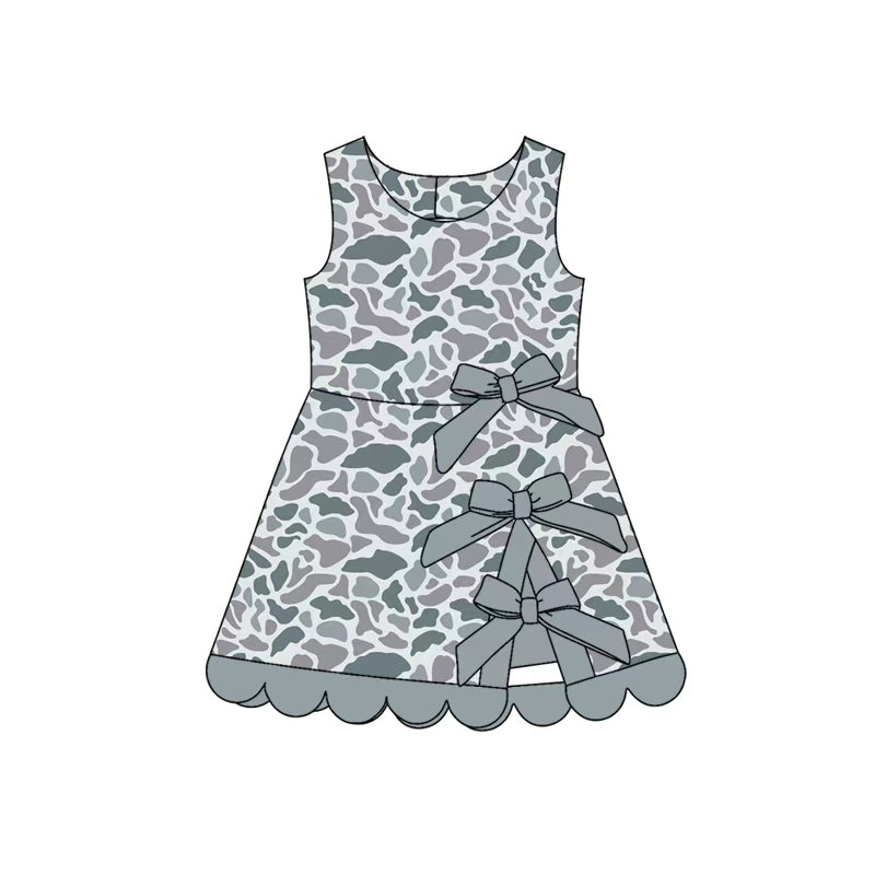 Grey camo color girls summer yoga dress preorder