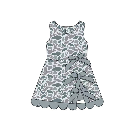 Grey camo color girls summer yoga dress preorder