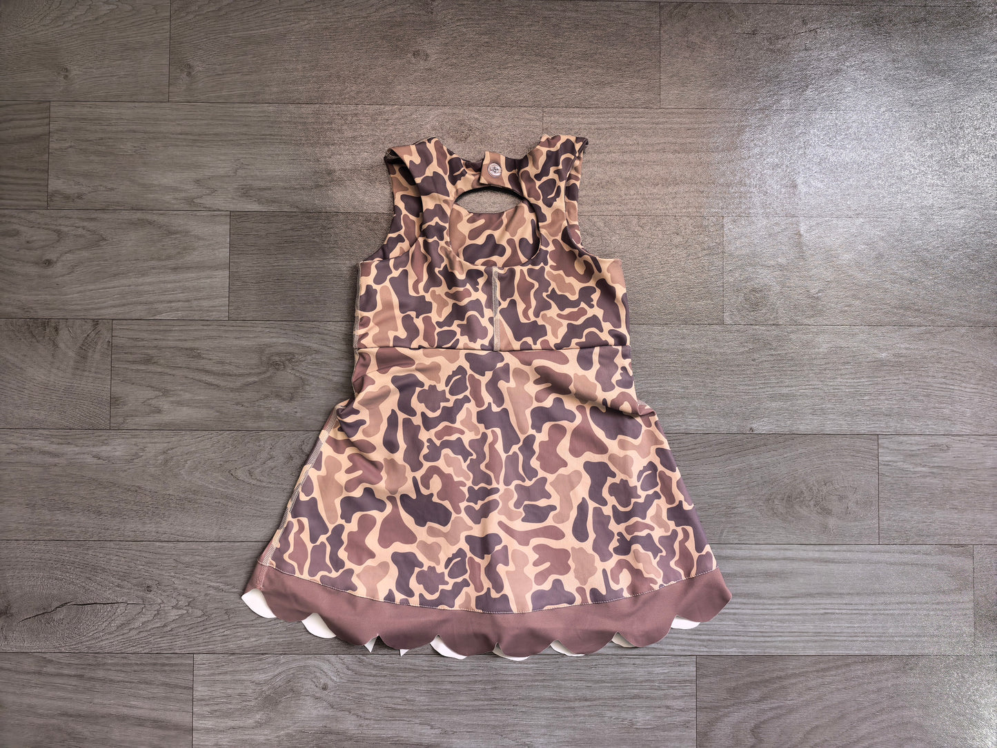 Brown camo color girls summer yoga dress preorder