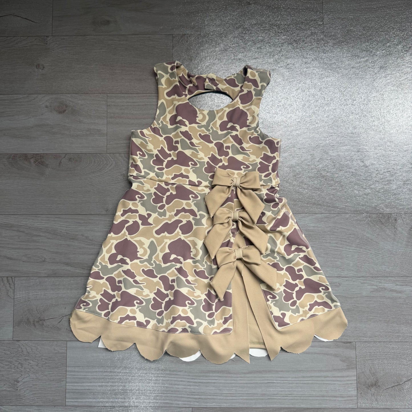 Khaki camo color girls summer yoga dress preorder