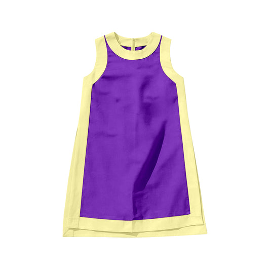 Purple color girls summer yoga dress preorder