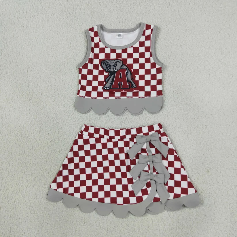 baby girls Tennessee sleeveless yoga top matching skorts yoga clothing set