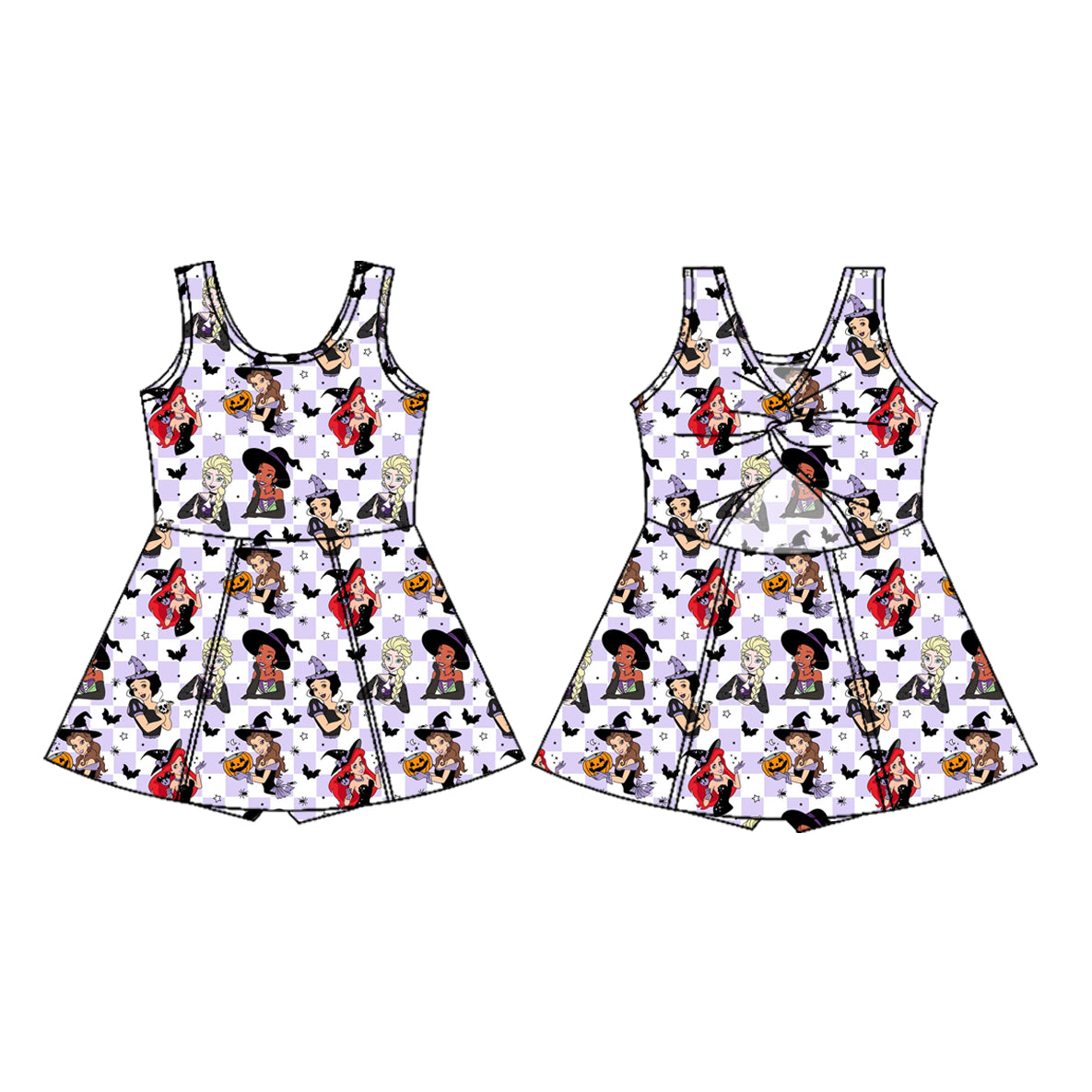 Halloween switch girls yoga design dress preorder
