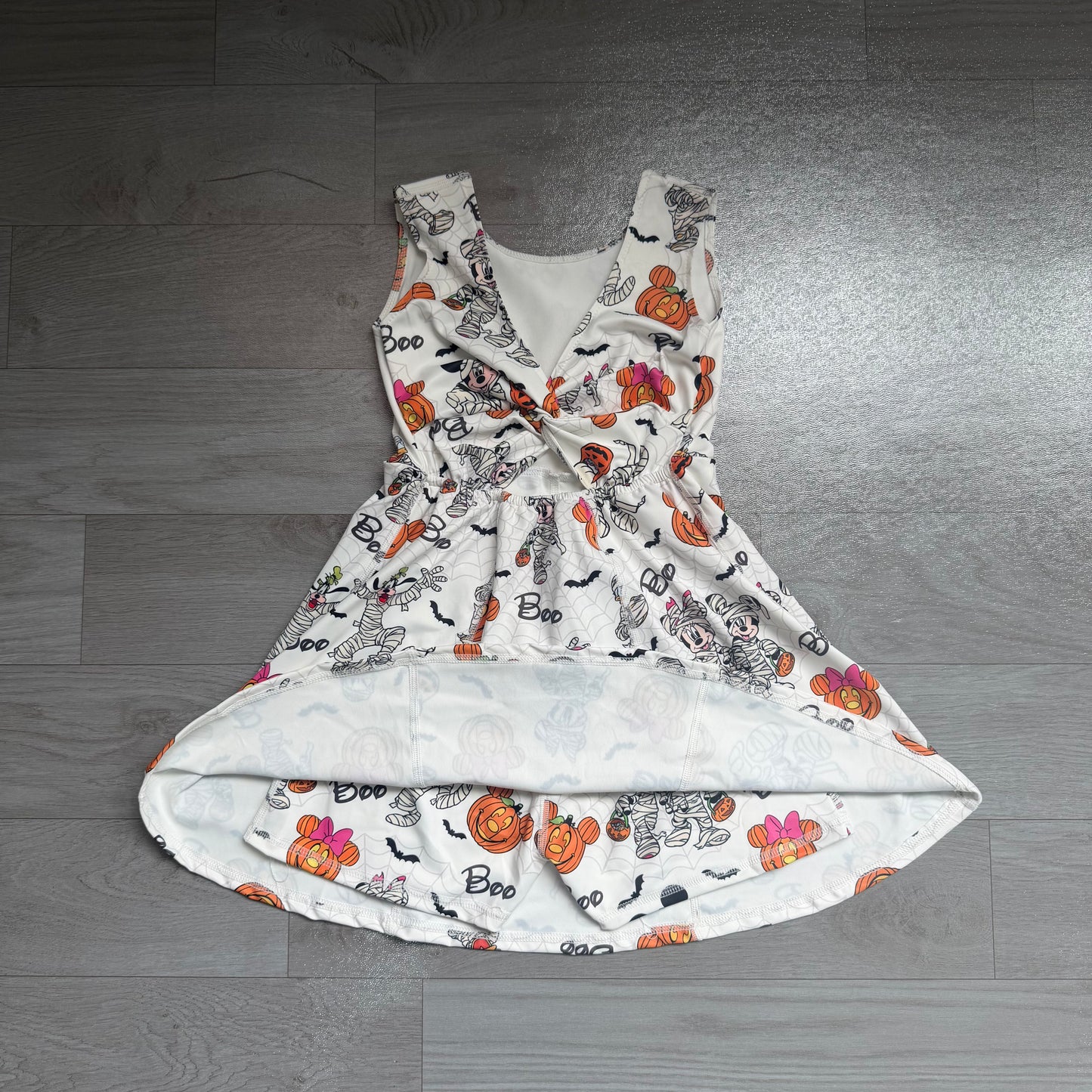 Halloween pumpkin cartoon mouse girls yoga design dress preorder