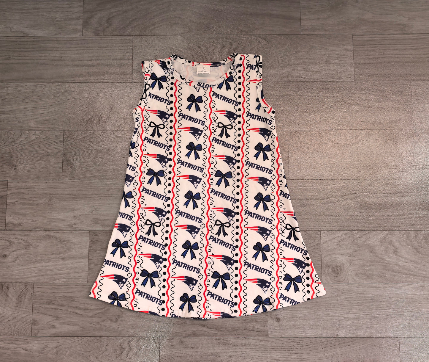 PATRIOTS girls sleeveless dress preorder