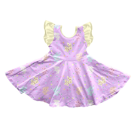 Easter bunny girls short sleeve dress preorder