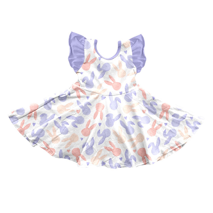 Easter bunny girls short sleeve dress preorder
