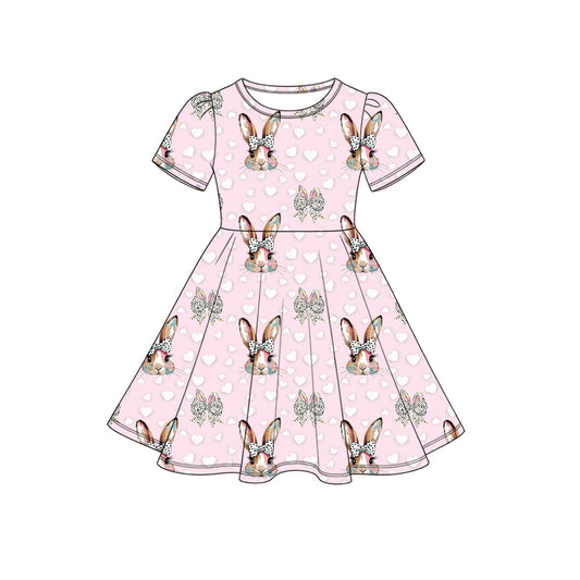 Easter day short sleeve bunny design dress preorder
