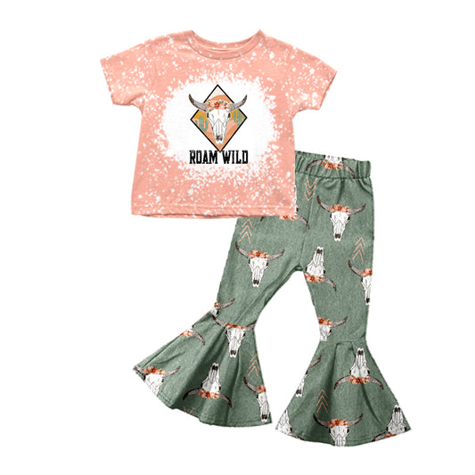western cow top matching pants outfit preorder