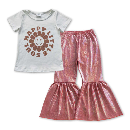 Happy little soul top disco bell bottoms outfit