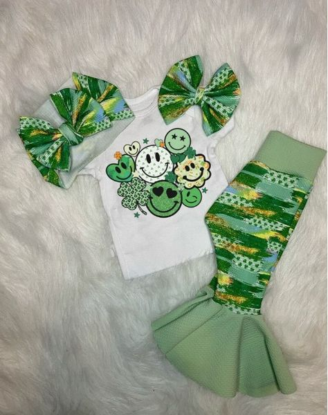 smile face Saint Patrick's Day clothing set preorder